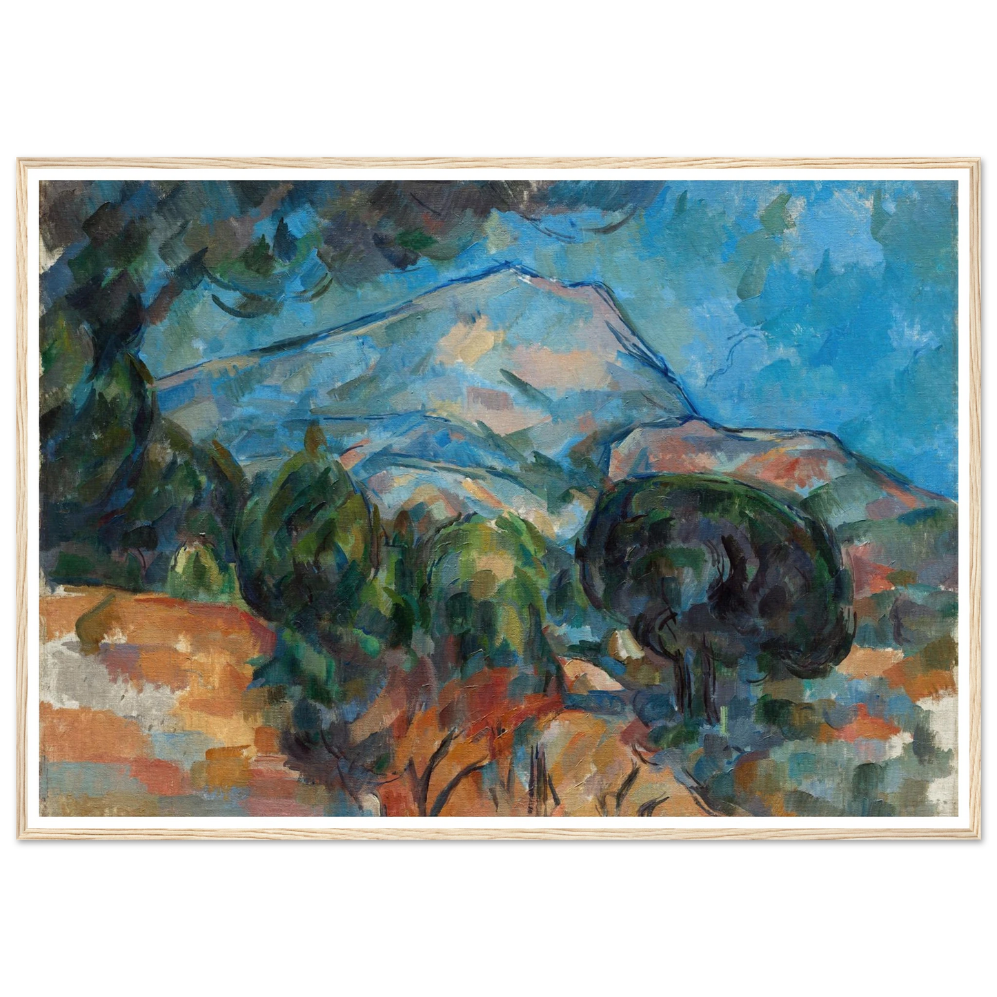 Mount Sainte-Victoire (c. 1904) Art Print | Paul Cezanne-Quipham Collections