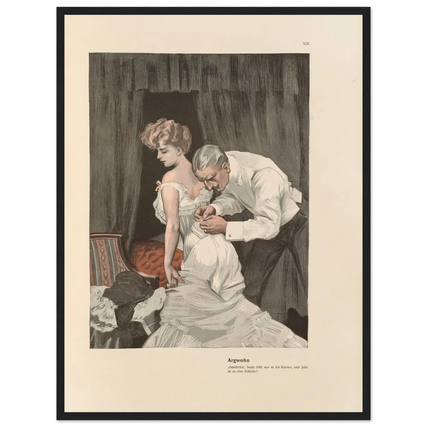 Argwohn (1908) Art Print | Ferdinand Freiherr von Reznicek-Quipham Collections