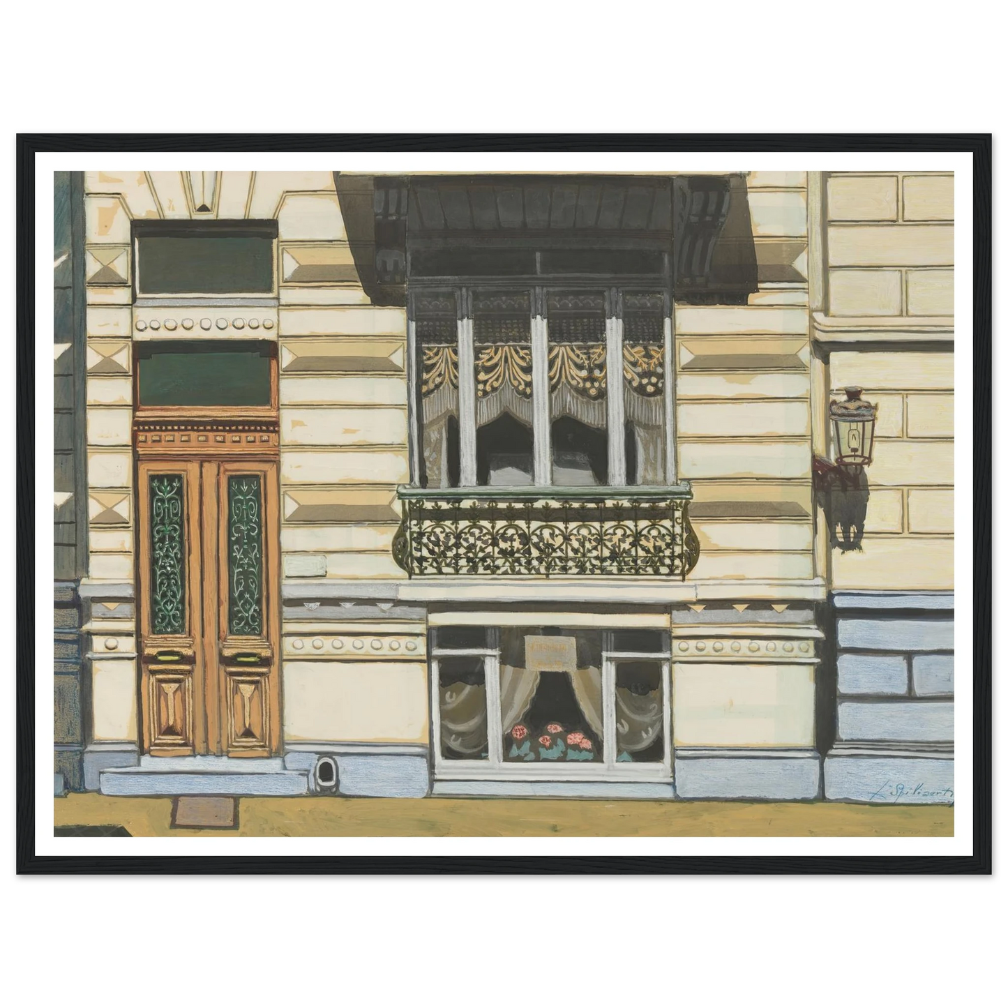 Huis in de Peter Benoitstraat, Oostende (1929) Art Print | Leon Spilliaert-Quipham Collections