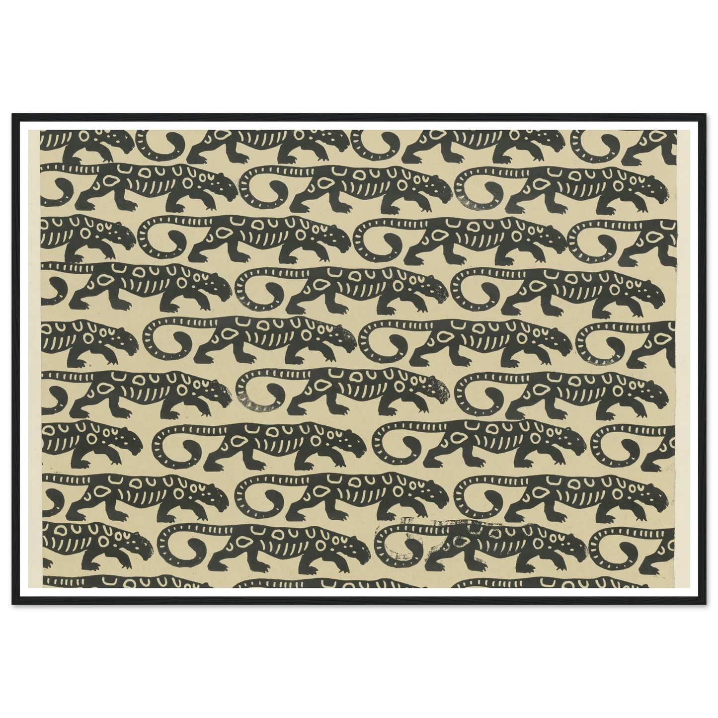 Buntpapier (Leoparden) (1902 - 1906) Art Print | Maria von Uchatius-Quipham Collections