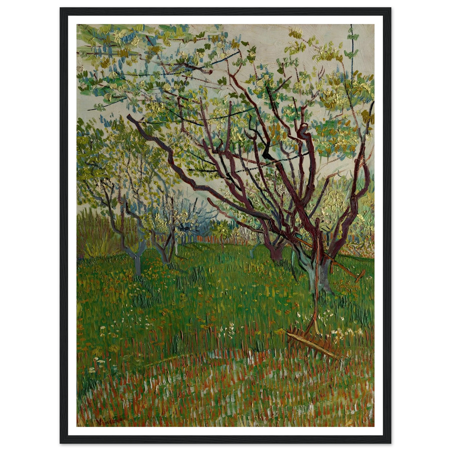 The Flowering Orchard (1888) Art Print | Vincent van Gogh-Quipham Collections