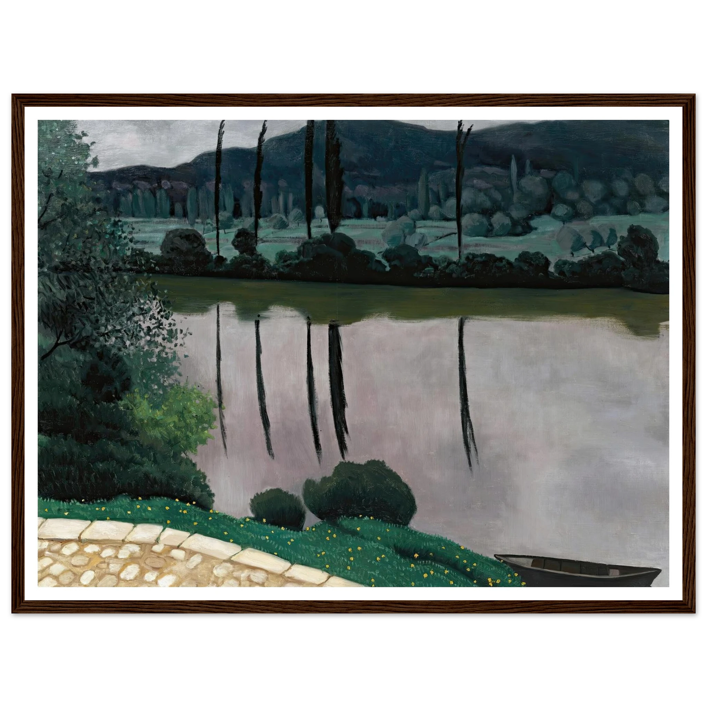 The Dordogne In Vitrac (1925) Art Print | Felix Vallotton-Quipham Collections