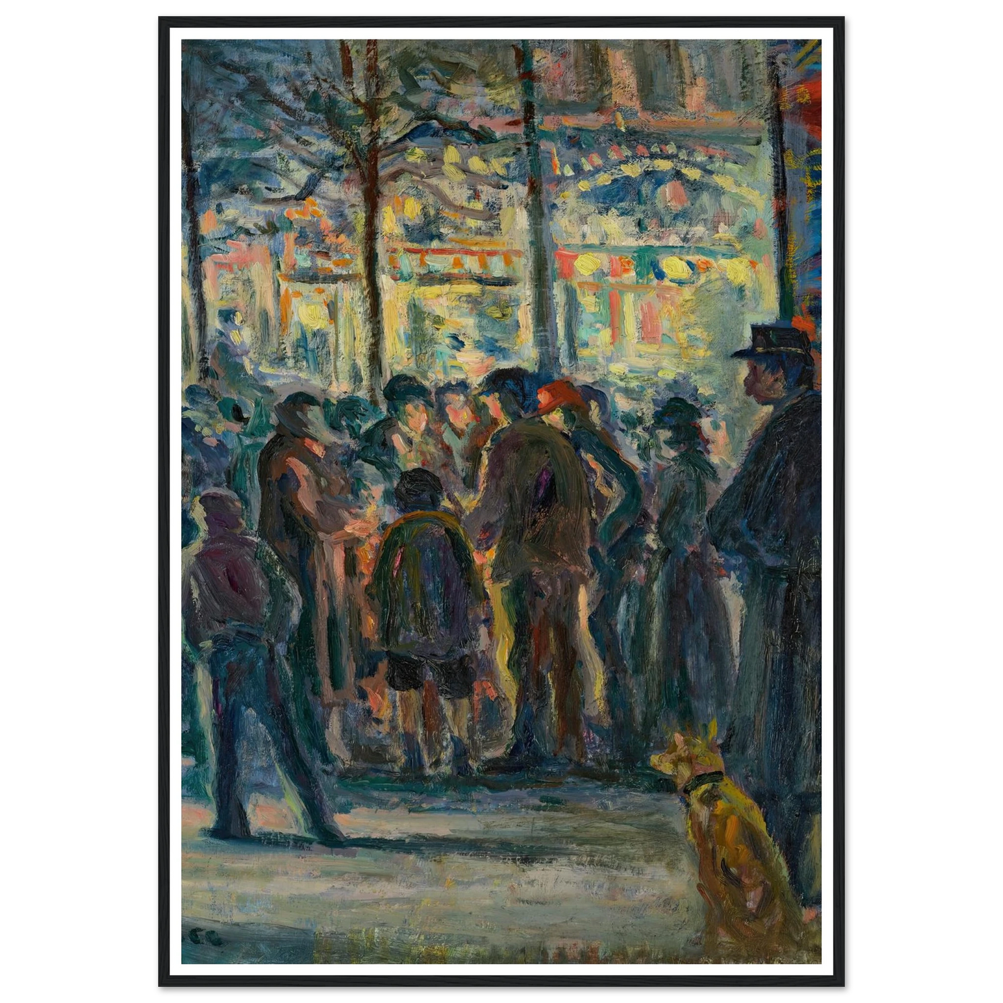 Scène de rue en hiver (circa 1915) Art Print | Maximilien Luce-Quipham Collections