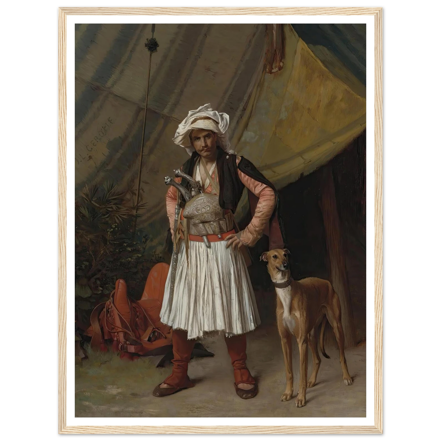 A Bashi-Bazouk And His Dog Art Print | Jean Leon Gerome-Quipham Collections