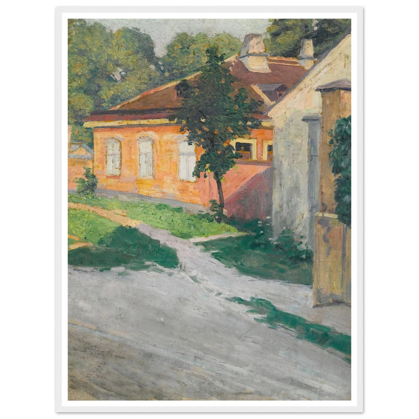 Haus In Hütteldorf (House In Hütteldorf) (1907) Art Print | Egon Schiele-Quipham Collections