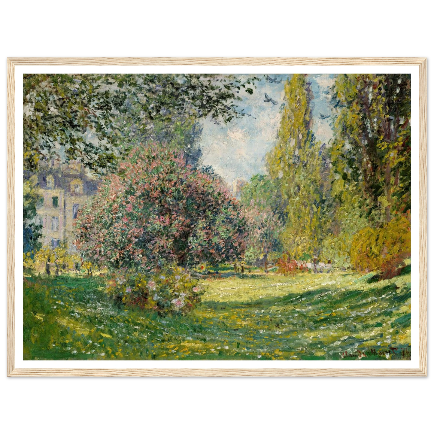 Landscape; The Parc Monceau (1876) Art Print | Claude Monet-Quipham Collections