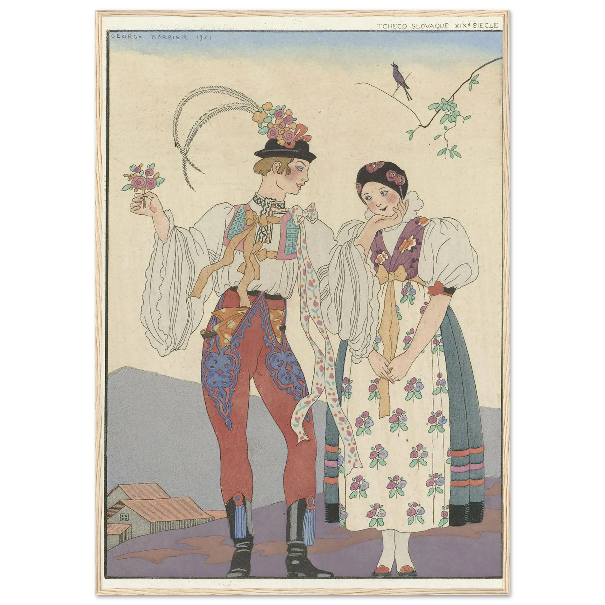 Le Coq du Village (1921) Art Print | George Barbier-Quipham Collections