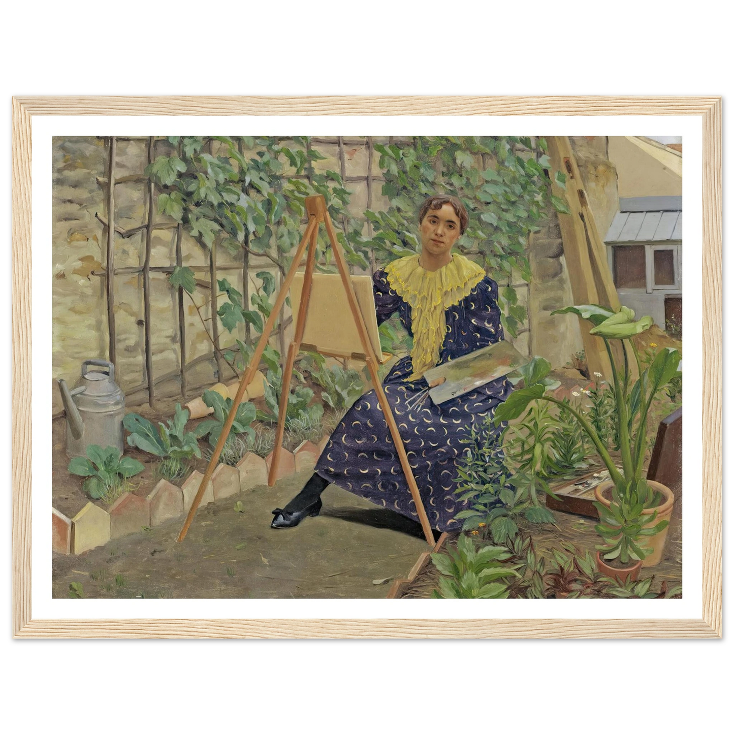Young Girl Painting (1892) Art Print | Felix Vallotton-Quipham Collections