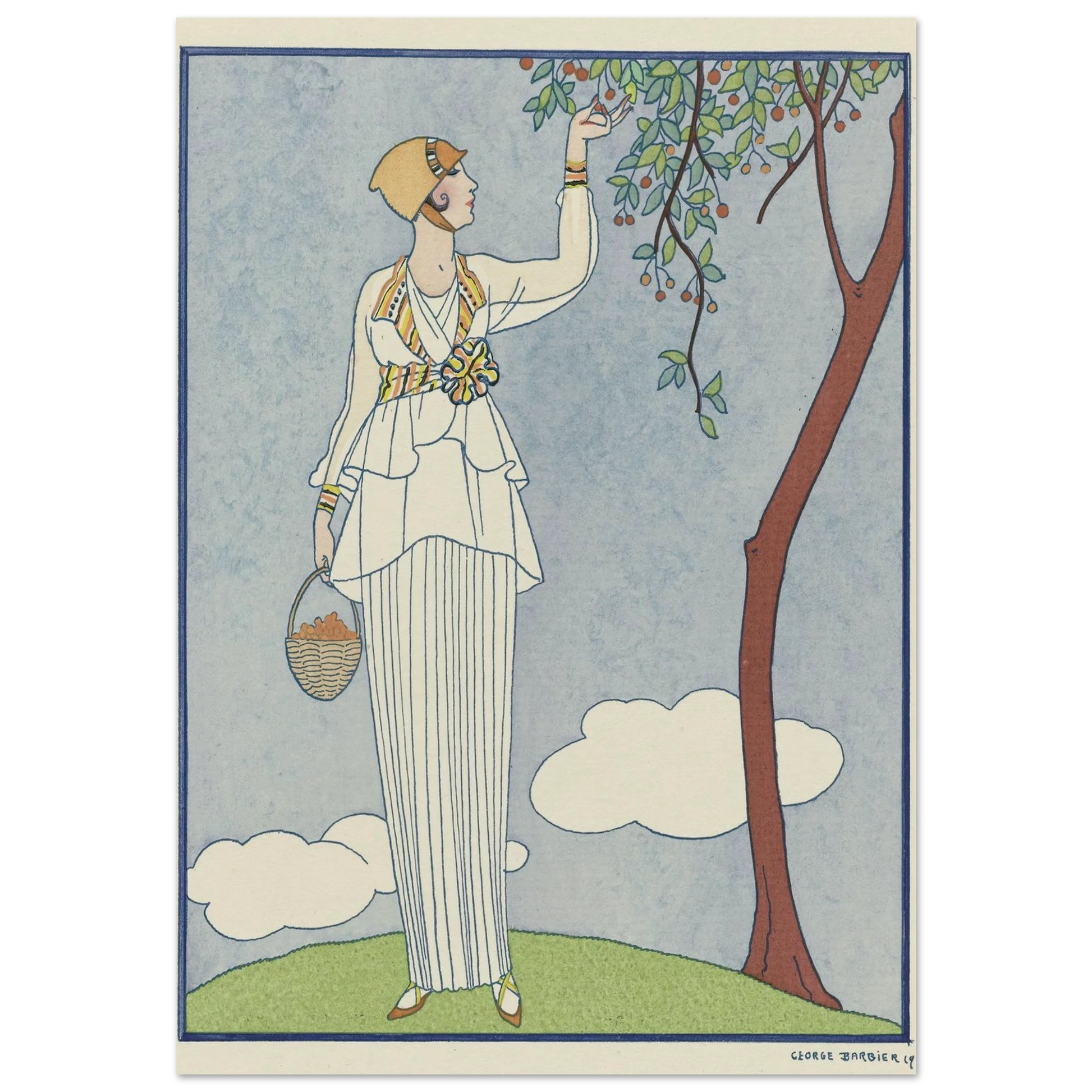 Famous Fashion Houses (1914) Art Print | George Barbier-Quipham Collections