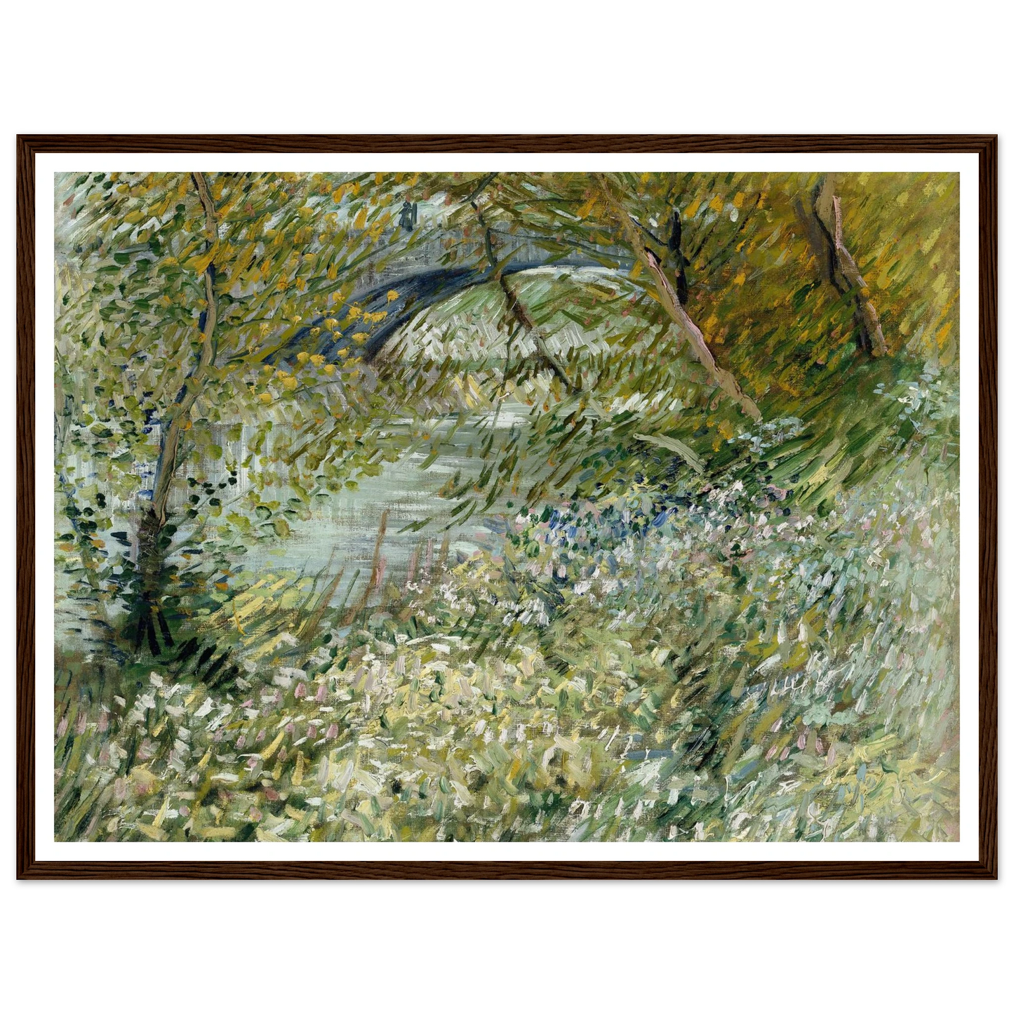 River Bank in Springtime (1887) Art Print | Vincent van Gogh-Quipham Collections