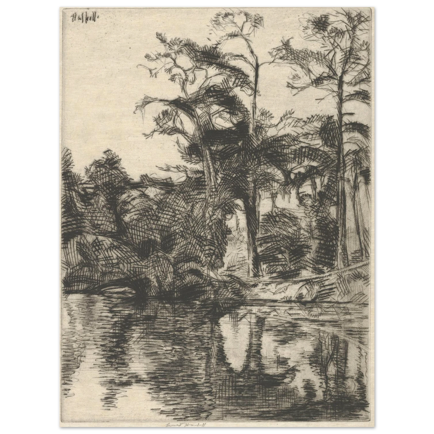 Alligator Pool (1914) Art Print | Ernest Haskell-Quipham Collections