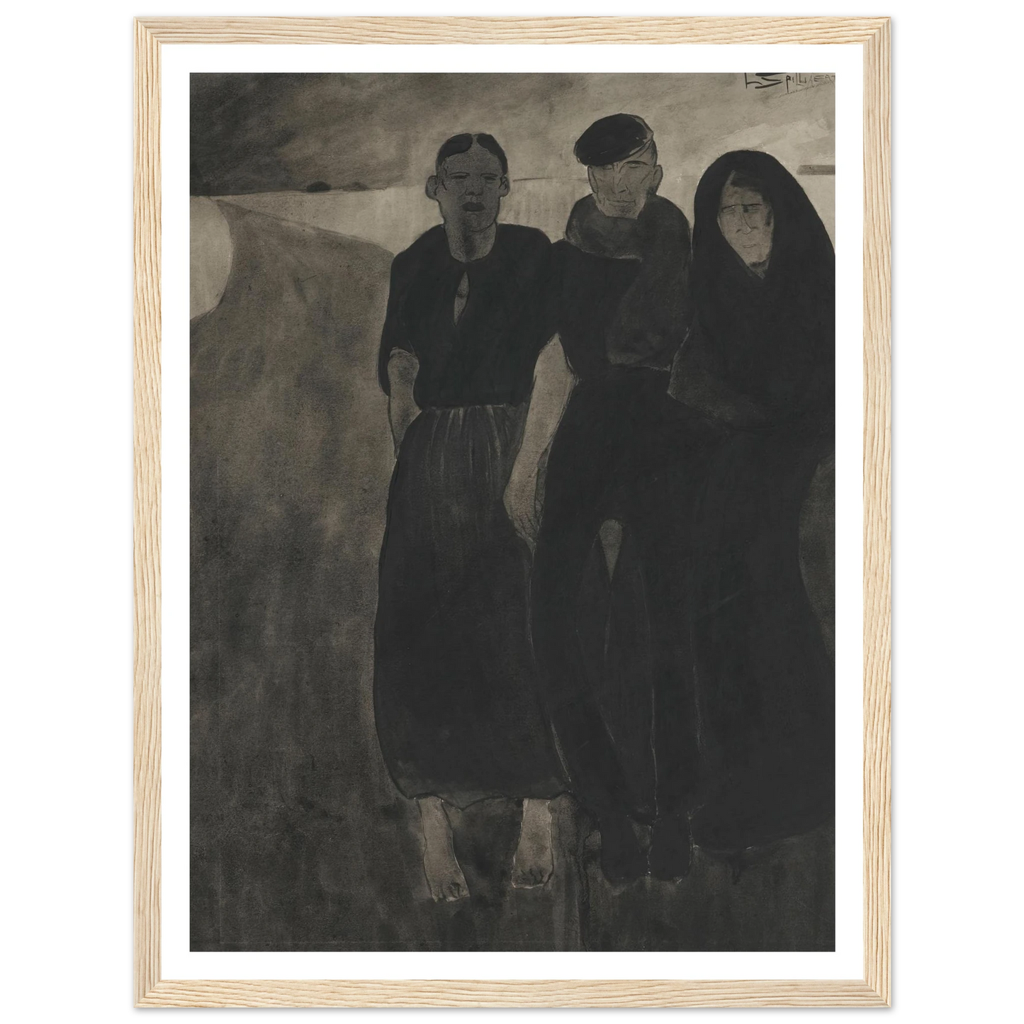 Fishermen And Women Art Print | Leon Spilliaert-Quipham Collections