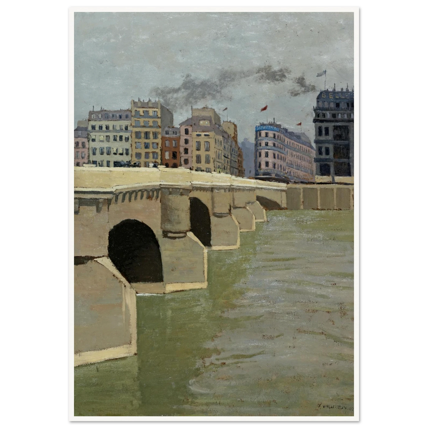 The Pont Neuf Bridge, 1902 Art Print | Felix Vallotton-Quipham Collections