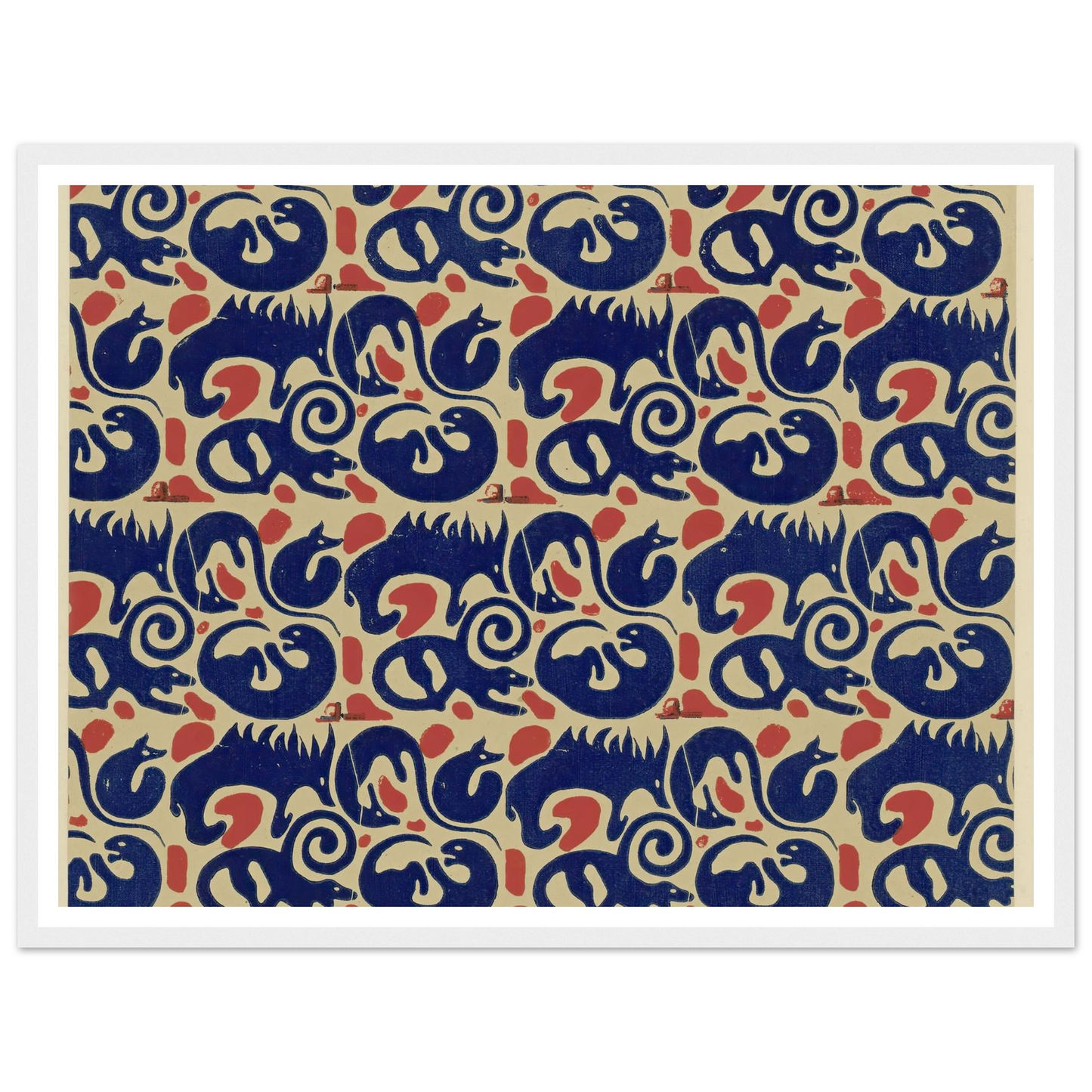 Buntpapier (Tiere) (1902 - 1906) Art Print | Maria von Uchatius-Quipham Collections