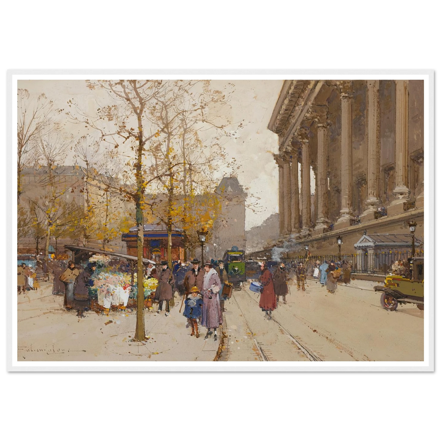 La Madeleine Art Print | Eugene Galien Laloue-Quipham Collections