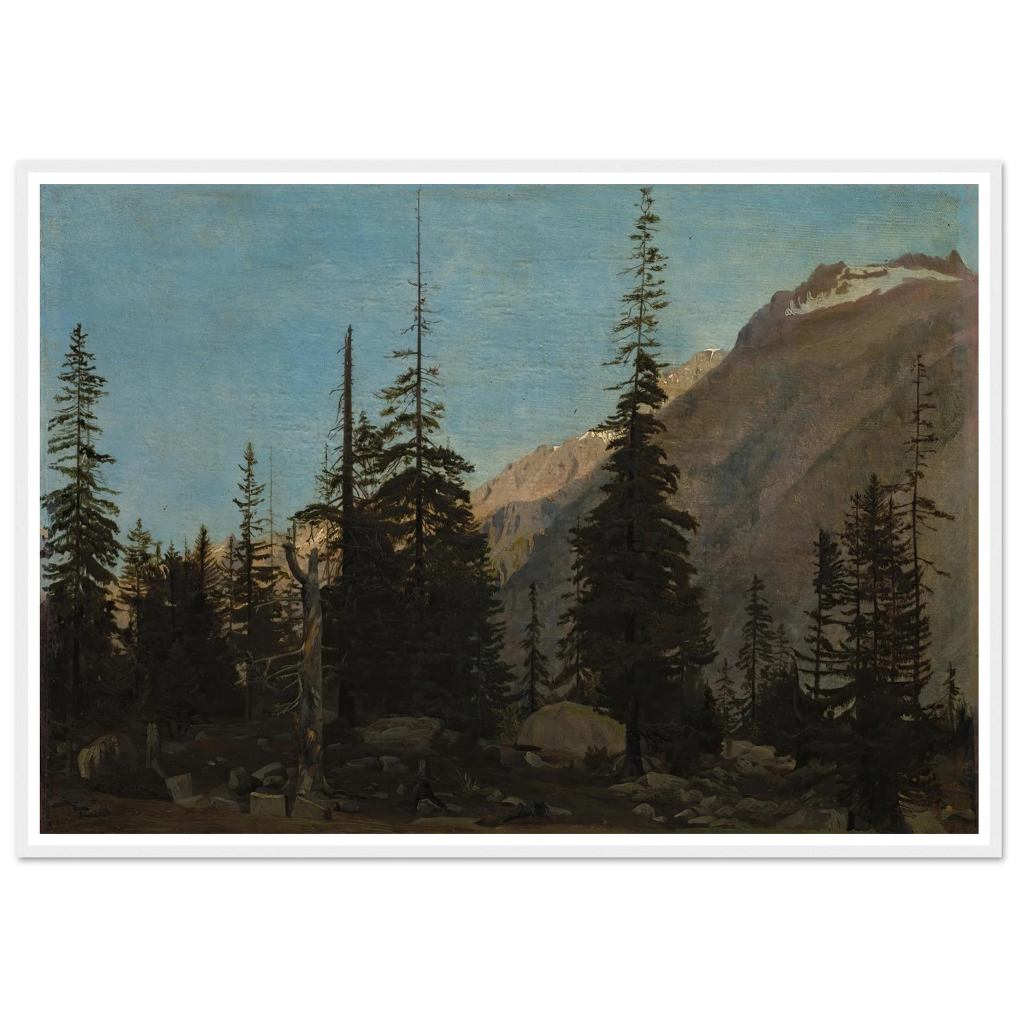 Alpine Landscape, The Handegg, Switzerland (1850s) Art Print | Jean Leon Gerome-Quipham Collections