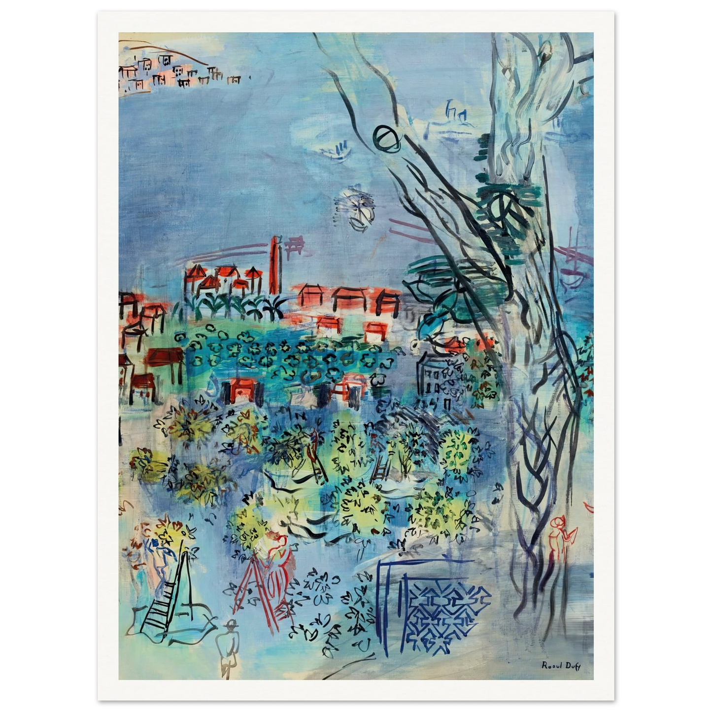 Etude pour Golfe-Juan (1926) Art Print | Raoul Dufy-Quipham Collections