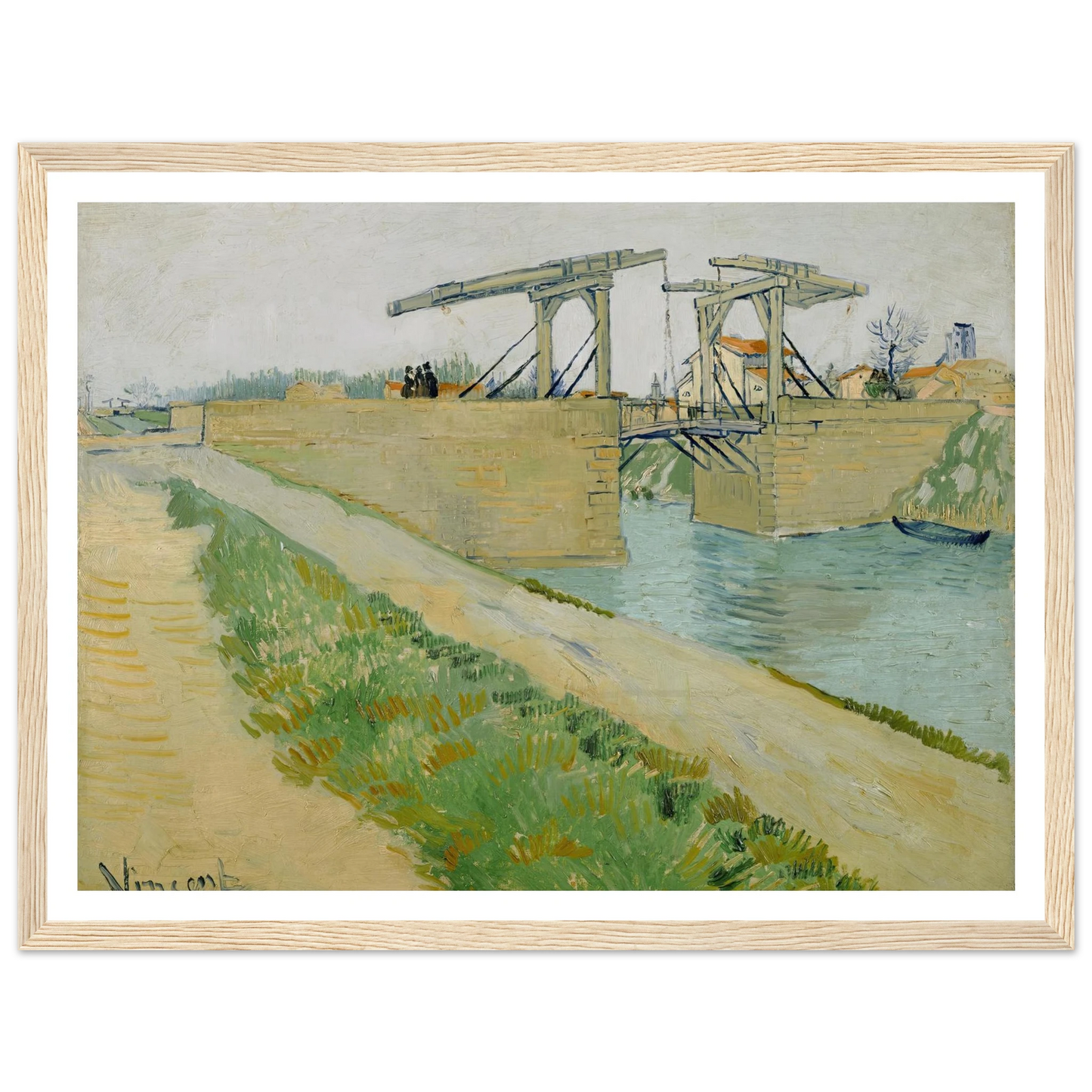 The Langlois bridge (1888) Art Print | Vincent van Gogh-Quipham Collections