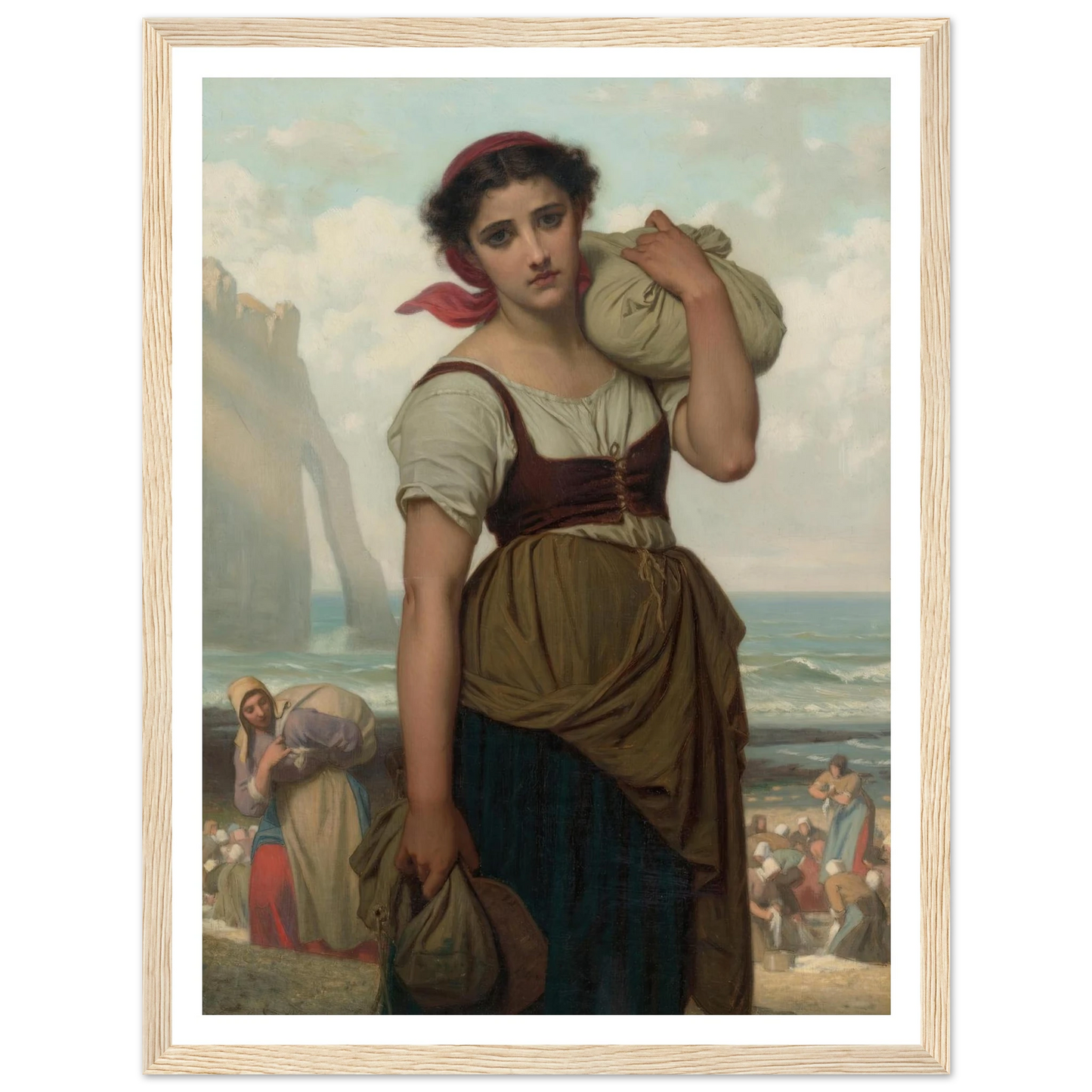 Laveuse D’étretat (1869) Art Print | Hugues Merle-Quipham Collections