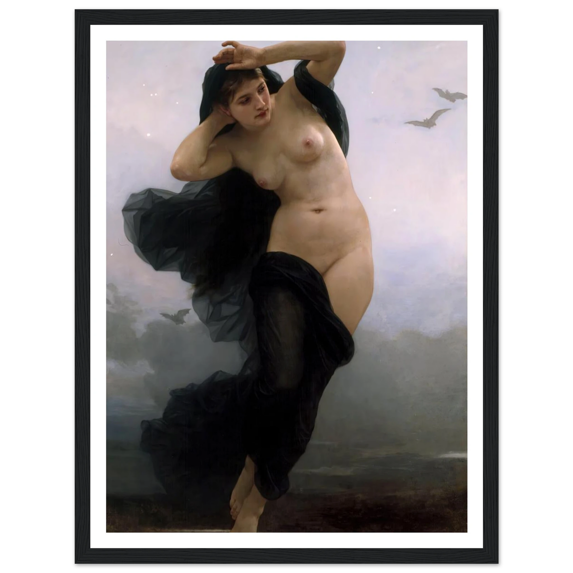 La Nuit (1883) Art Print | William Bouguereau-Quipham Collections
