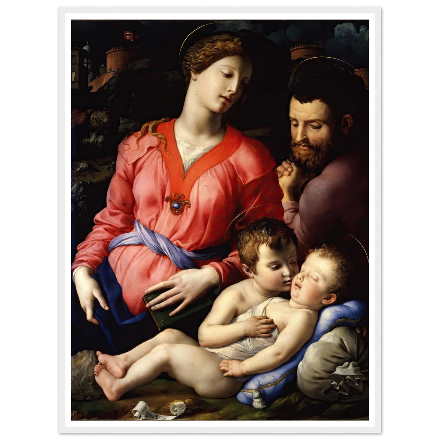 The Panciatichi Holy Family (Circa 1540) Art Print | Agnolo Bronzino-Quipham Collections