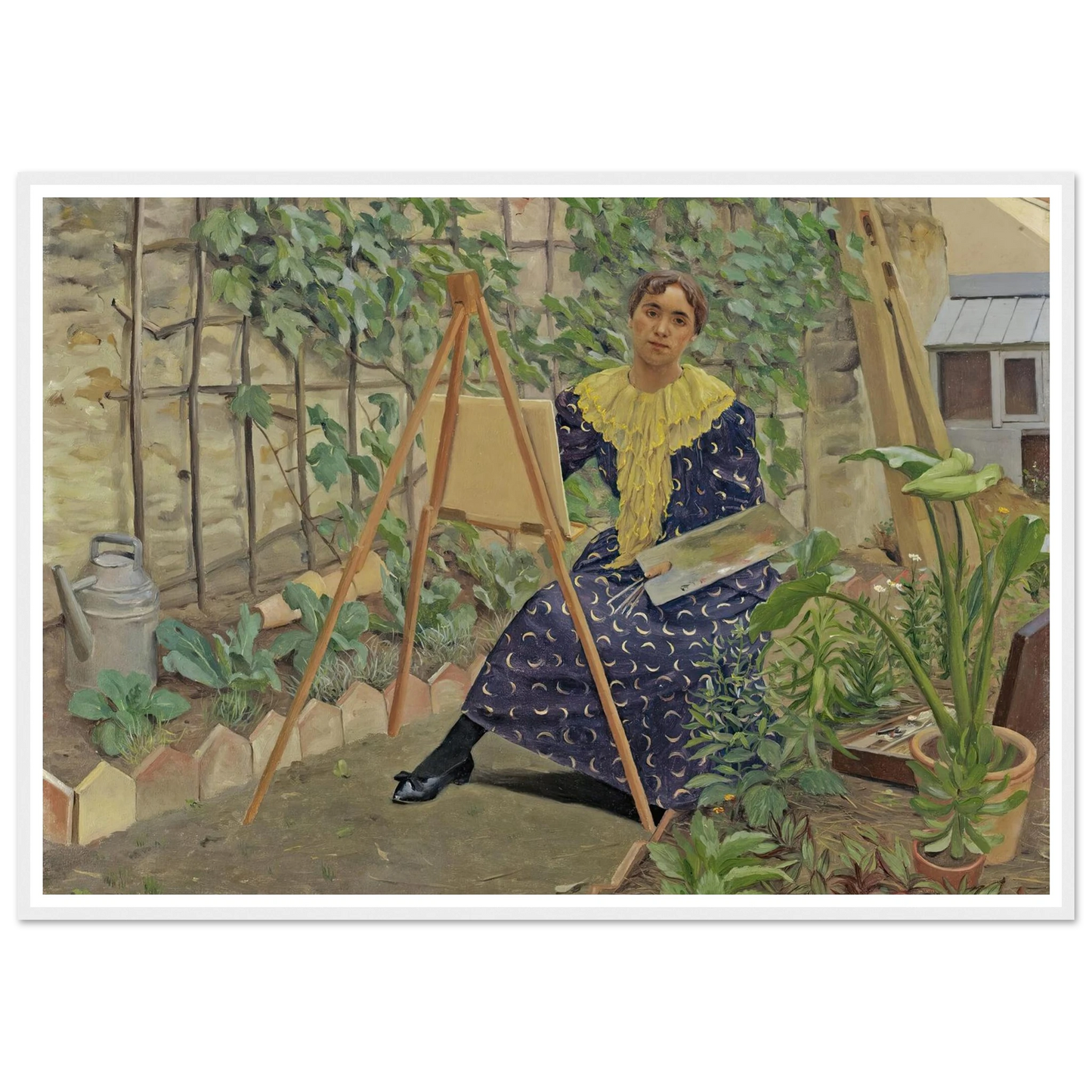 Young Girl Painting (1892) Art Print | Felix Vallotton-Quipham Collections