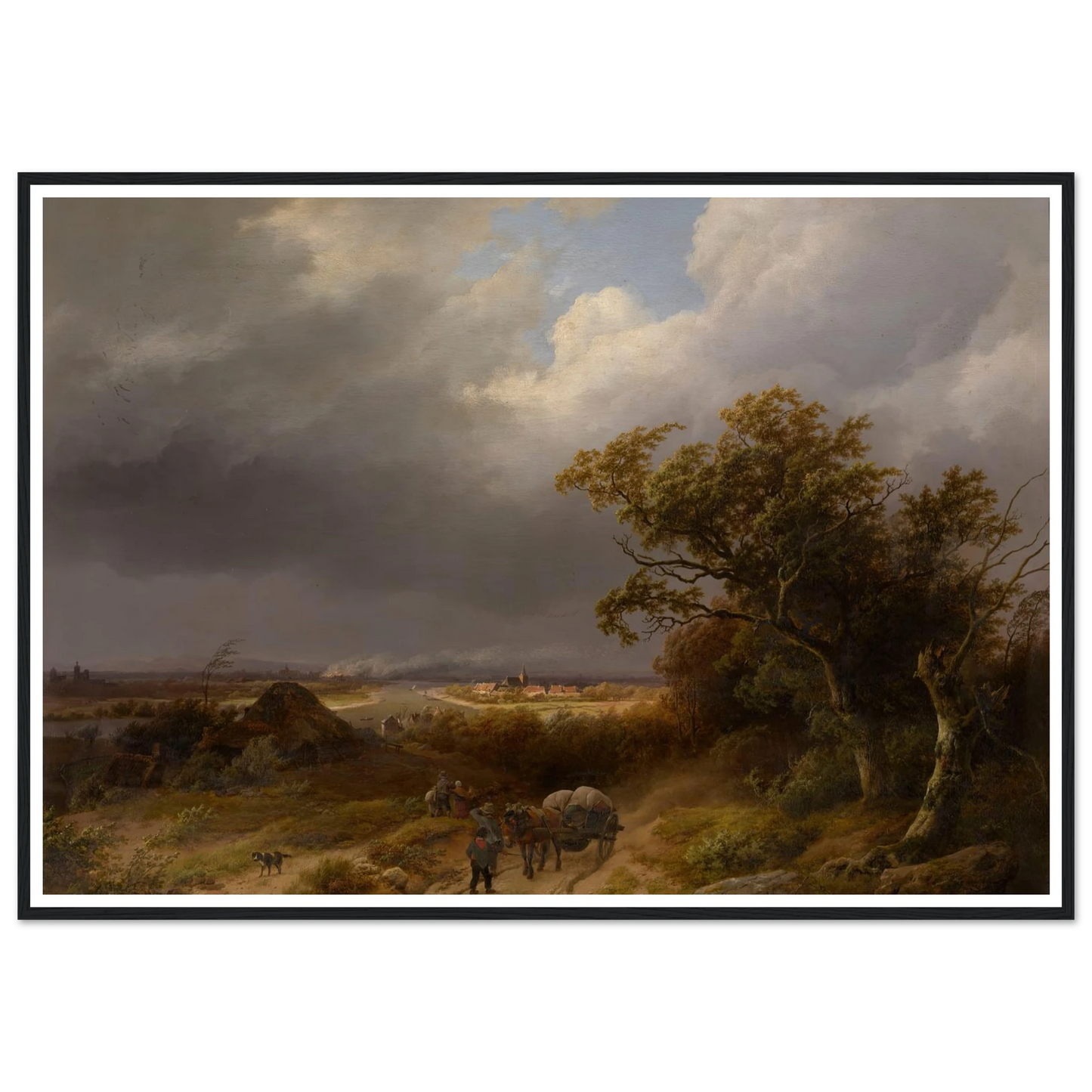 Landscape near Cleves (1846) Art Print | Barend Cornelis Koekkoek-Quipham Collections