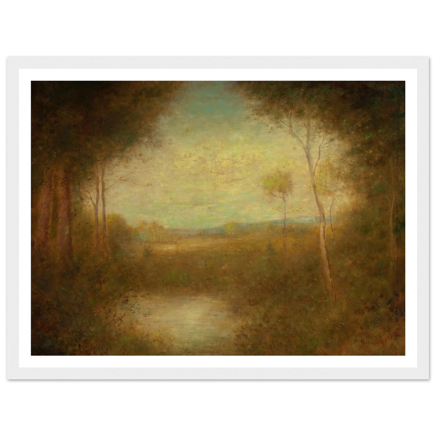 View from the Woods (1891) Art Print | Alexander Helwig Wyant-Quipham Collections