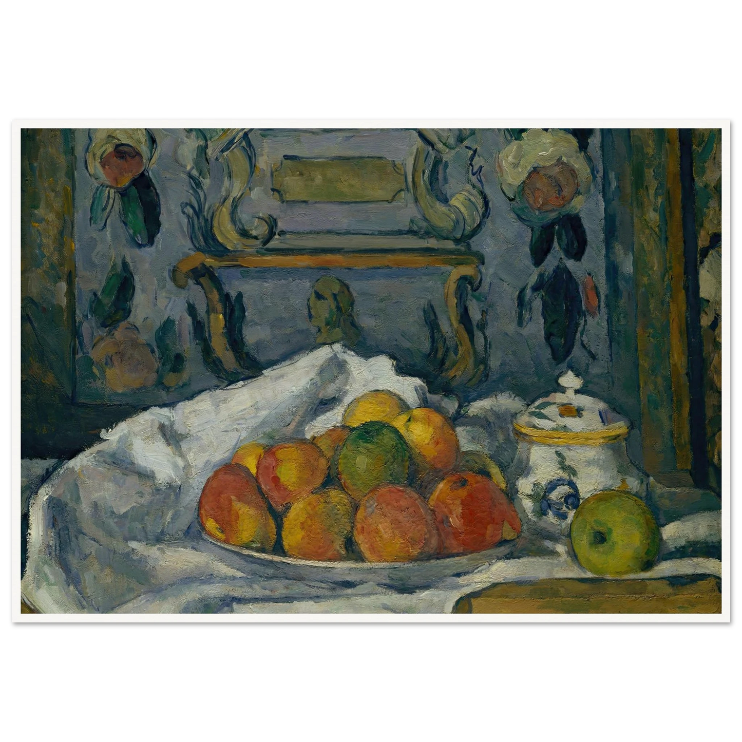 Dish of Apples (ca. 1876–77) Art Print | Paul Cezanne-Quipham Collections