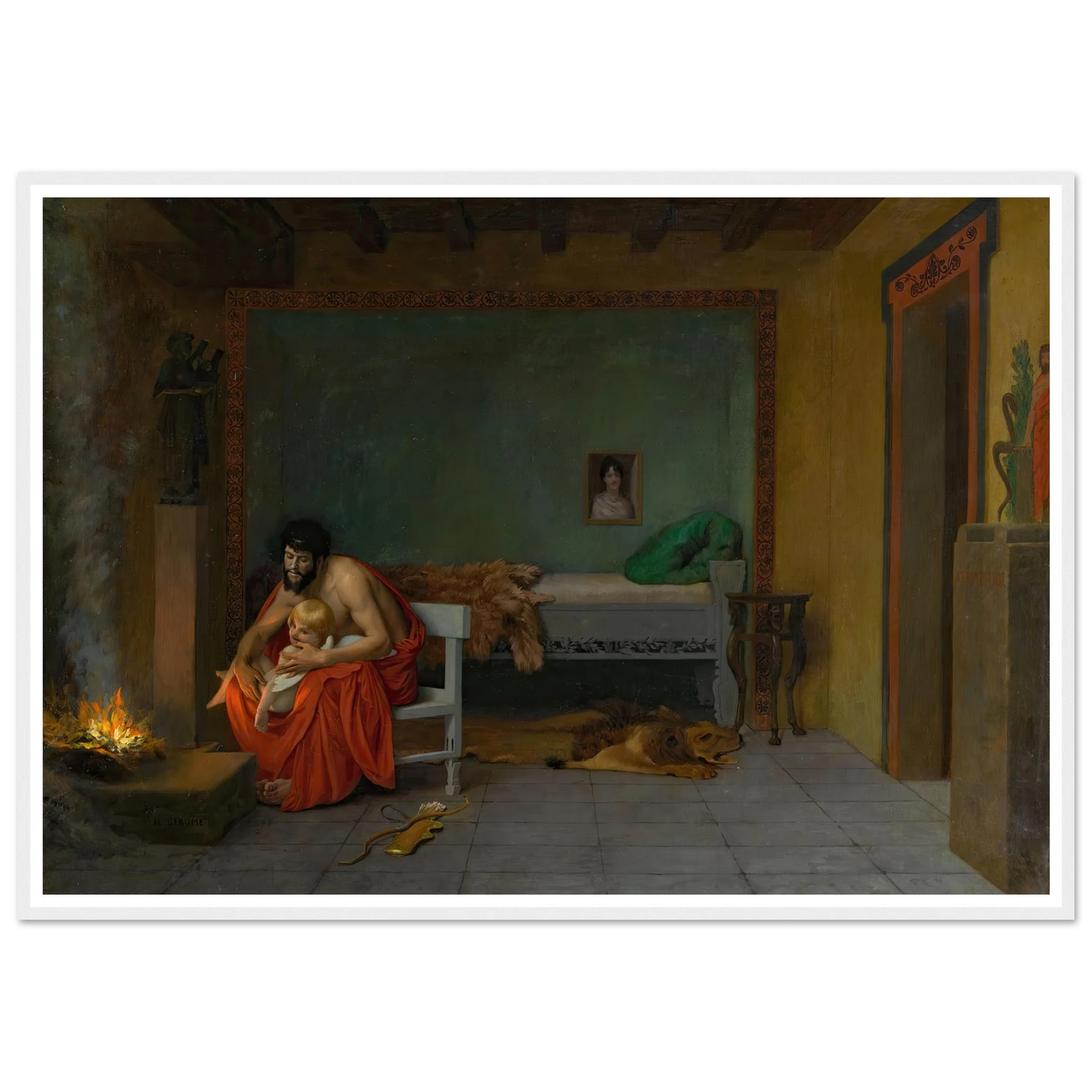 Cupid’s Shivering Limbs the Embers Warm Art Print | Jean Leon Gerome-Quipham Collections