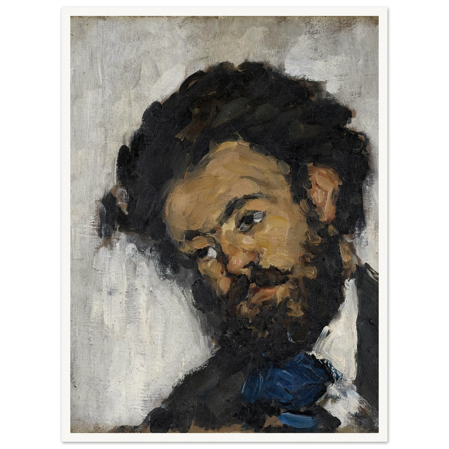 Portrait Of Antoine-Fortuné Marion (1871) Art Print | Paul Cezanne-Quipham Collections