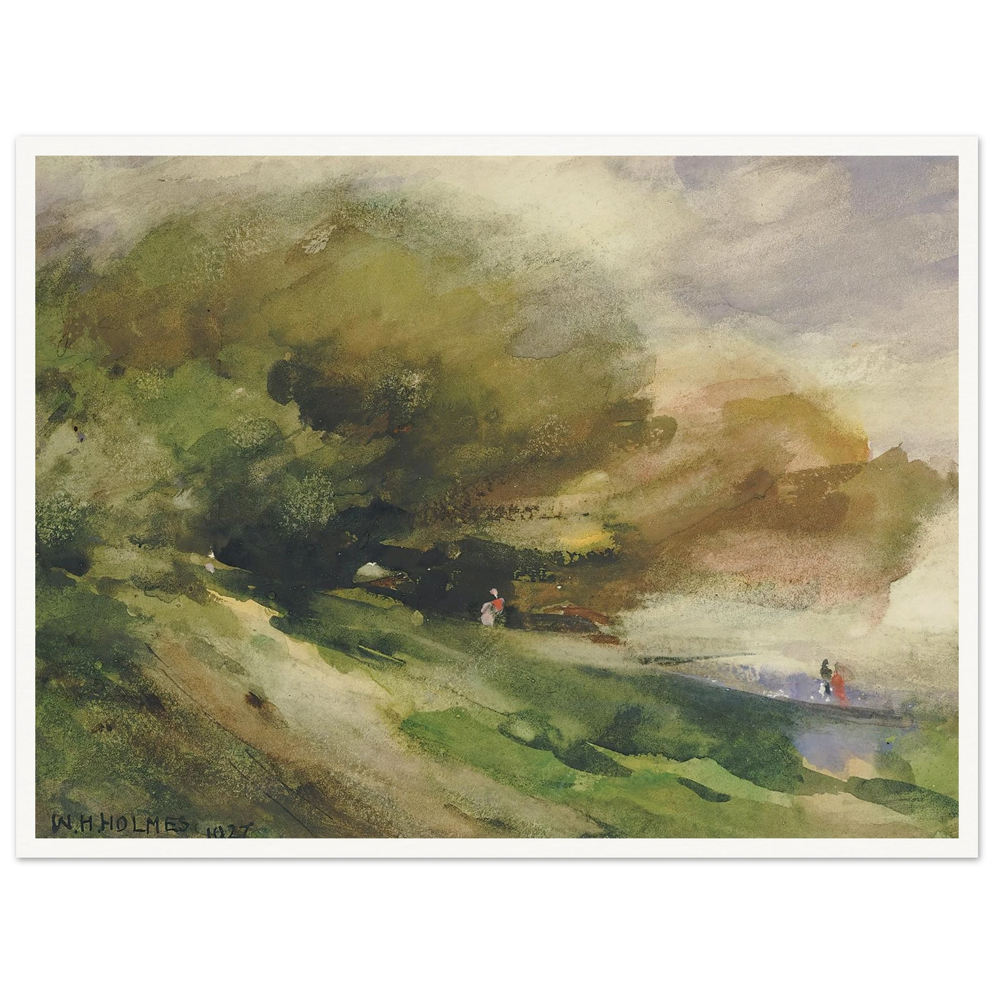 The Shaded Walk (1927) Art Print | William Henry Holmes-Quipham Collections