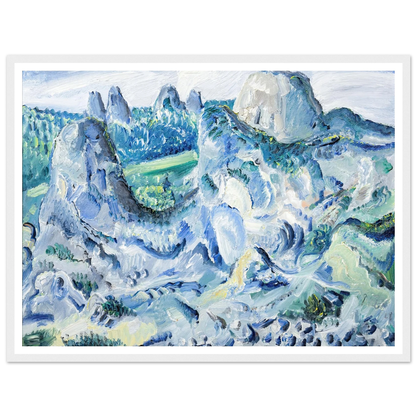 Landschaft mit Felsen – Felsen bei Blaubeuren (1928) Art Print | Paul Kleinschmidt-Quipham Collections