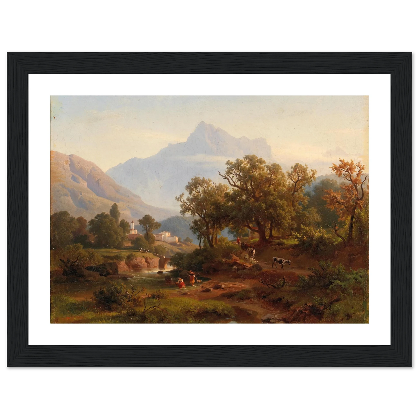 Region In South Tyrol–landscape In The Morning Light Art Print | August Behrendsen-Quipham Collections