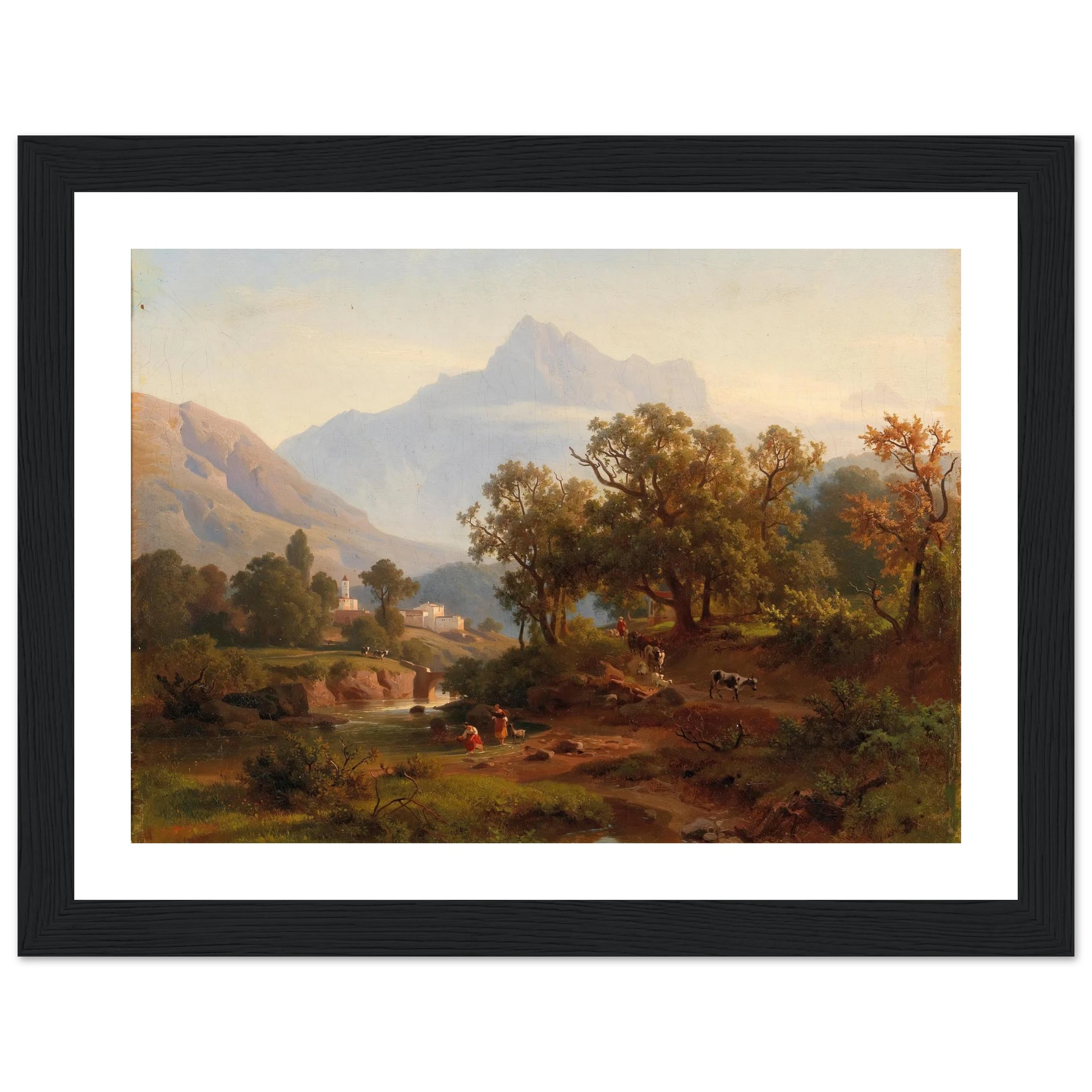 Region In South Tyrol–landscape In The Morning Light Art Print | August Behrendsen-Quipham Collections