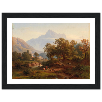 Region In South Tyrol–landscape In The Morning Light Art Print | August Behrendsen-Quipham Collections