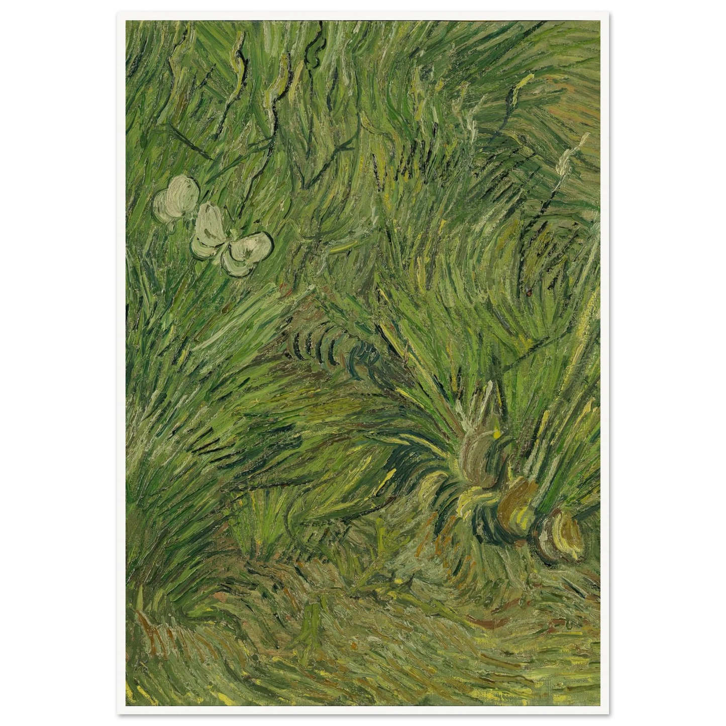 Garden with butterflies (1889) Art Print | Vincent van Gogh-Quipham Collections