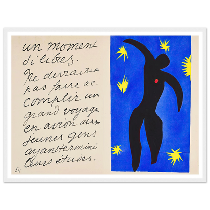 Icarus (1947) Art Print | Henri Matisse-Quipham Collections