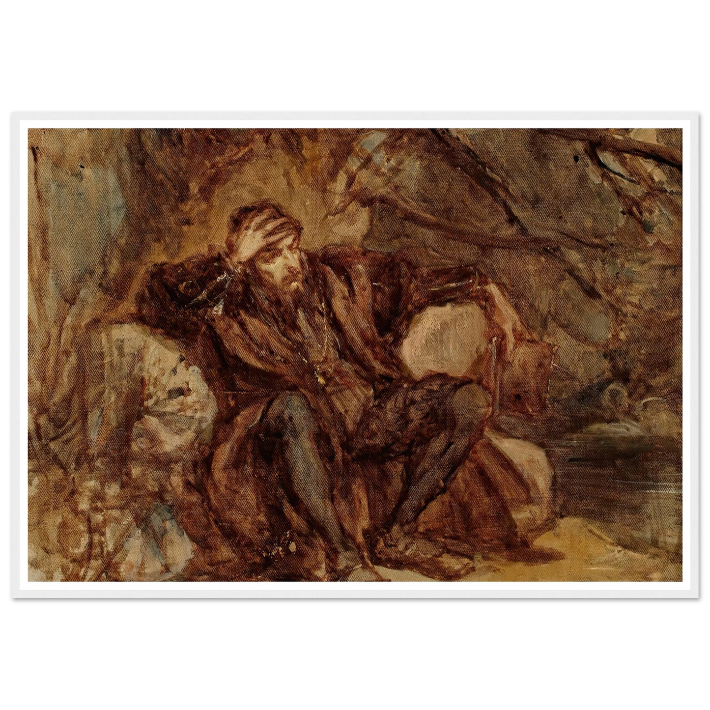 Sigismund Augustus in the Vilnius garden, sketch (1865) Art Print | Jan Matejko-Quipham Collections