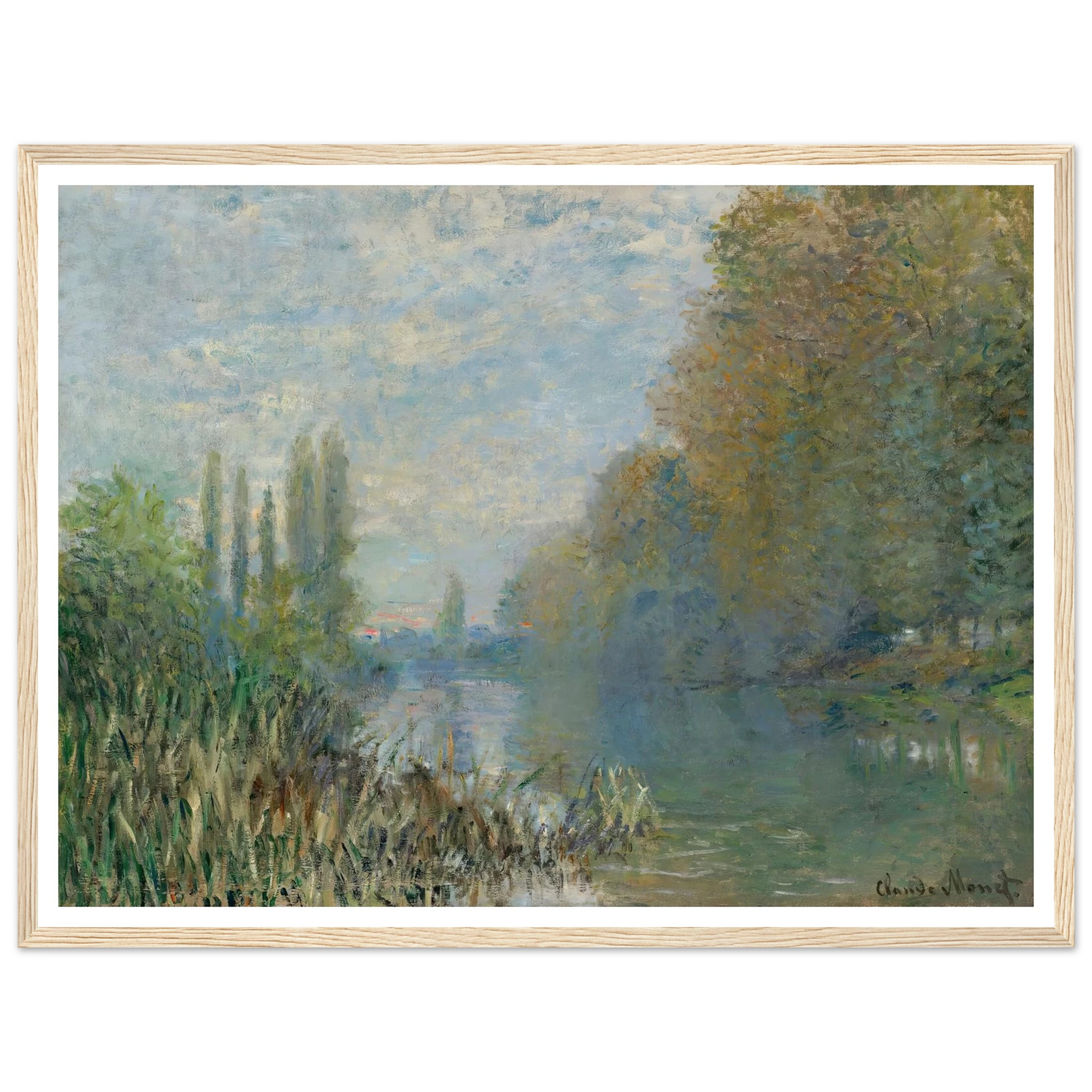 Bords De La Seine En Automne (1876) Art Print | Claude Monet-Quipham Collections