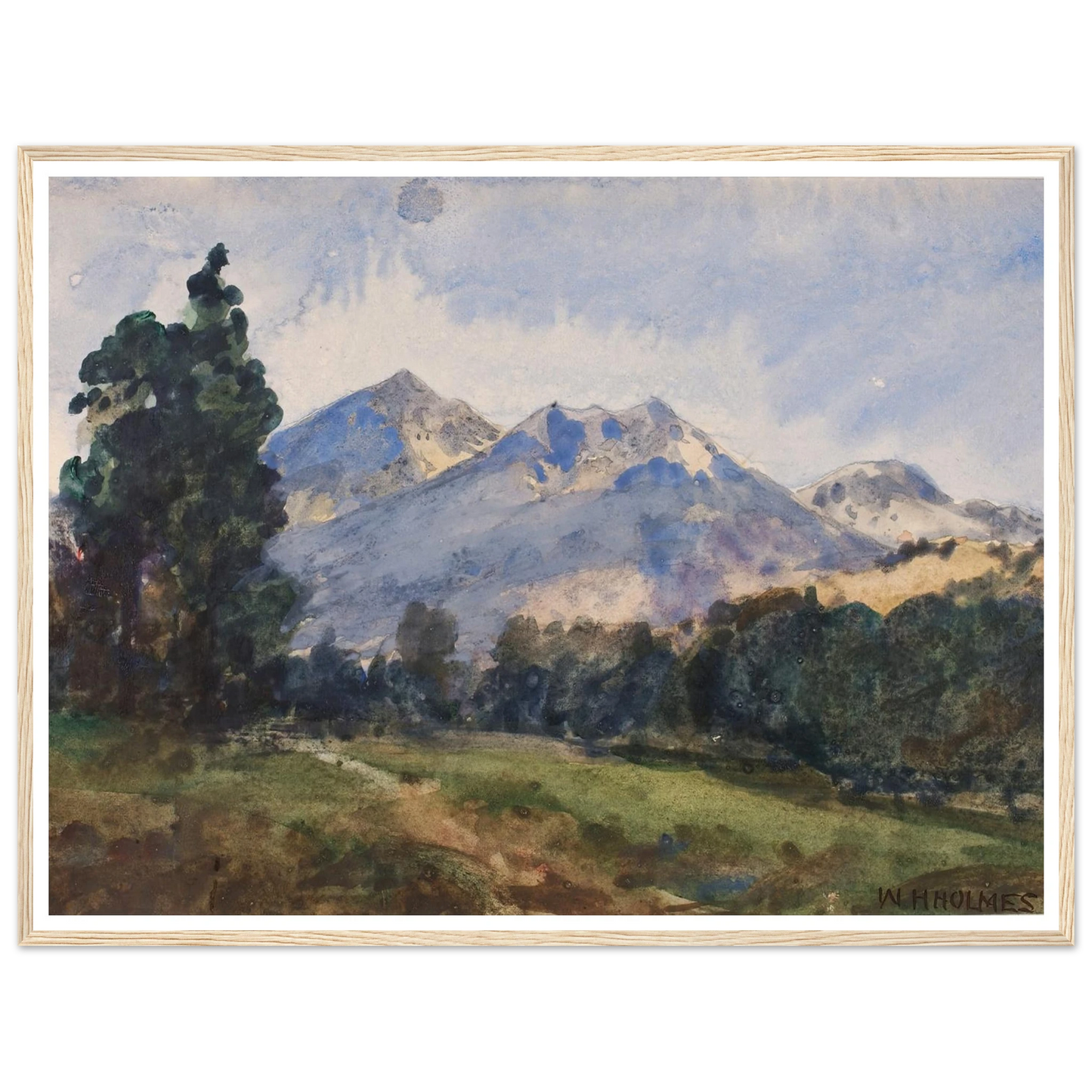 Wyoming Foot Hills (1921) Art Print | William Henry Holmes-Quipham Collections