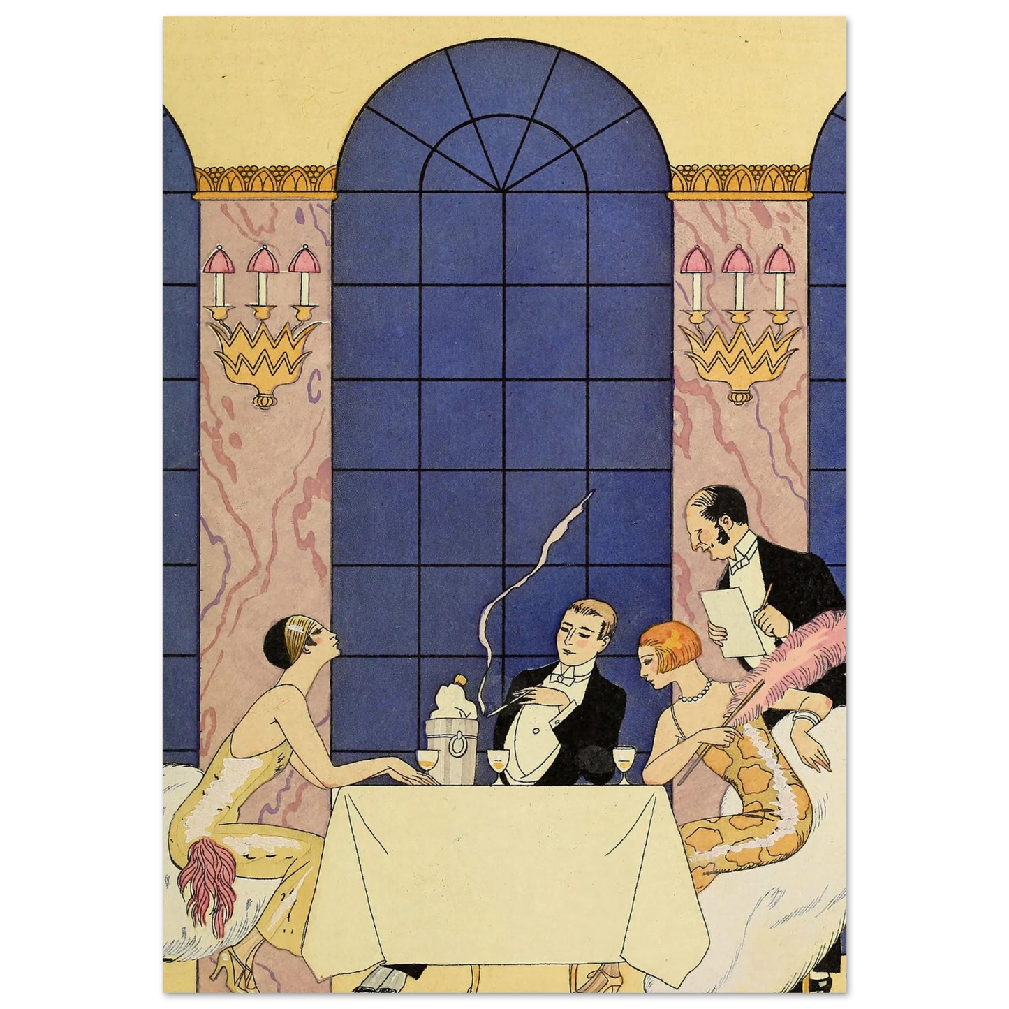 Falbalas et fanfreluches, La Gourmandise (1925) Art Print | George Barbier-Quipham Collections