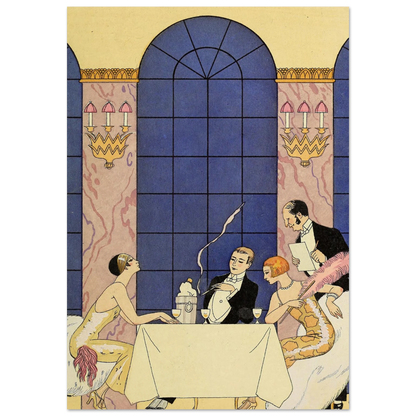 Falbalas et fanfreluches, La Gourmandise (1925) Art Print | George Barbier-Quipham Collections