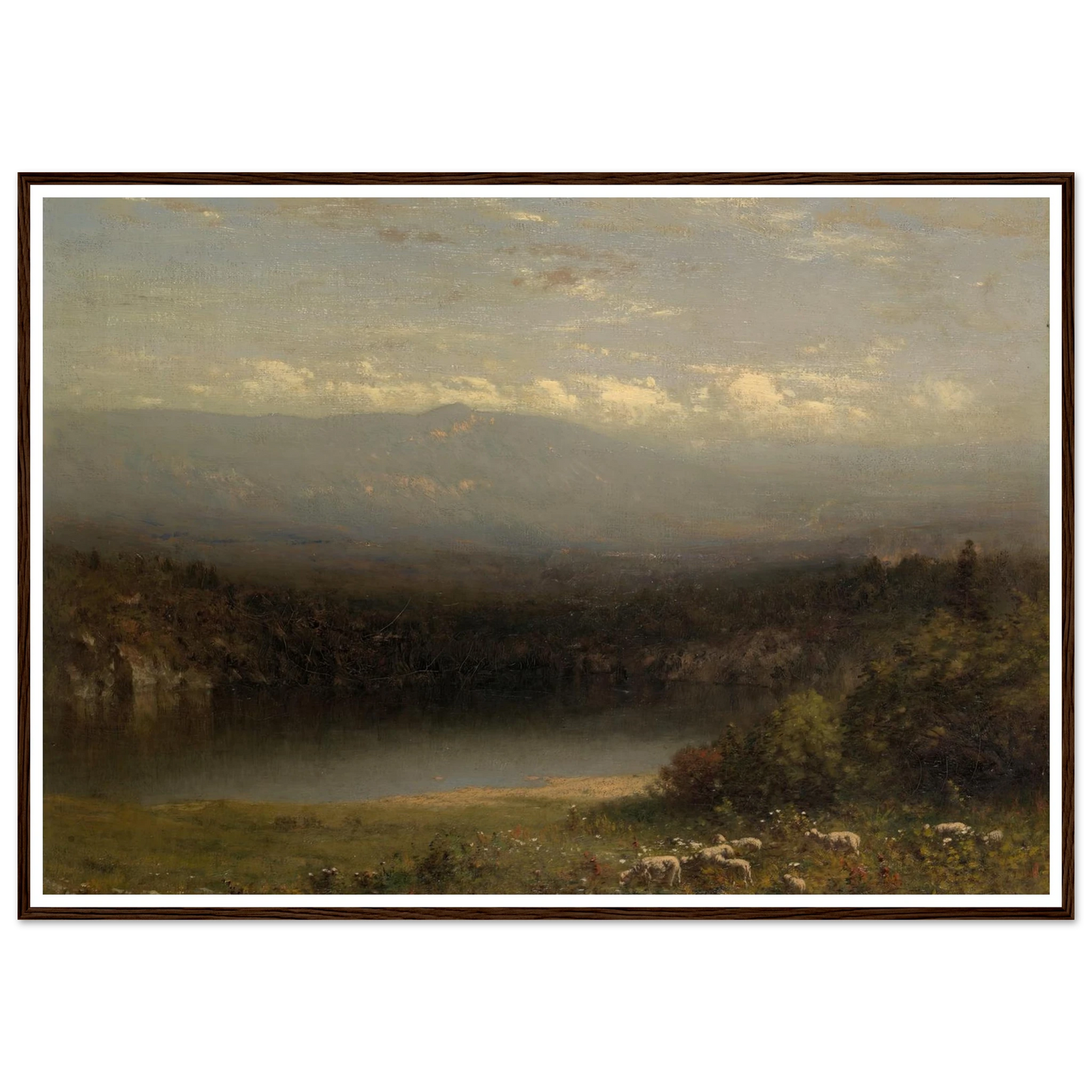 Mountain Lake (1877) Art Print | Alexander Helwig Wyant-Quipham Collections