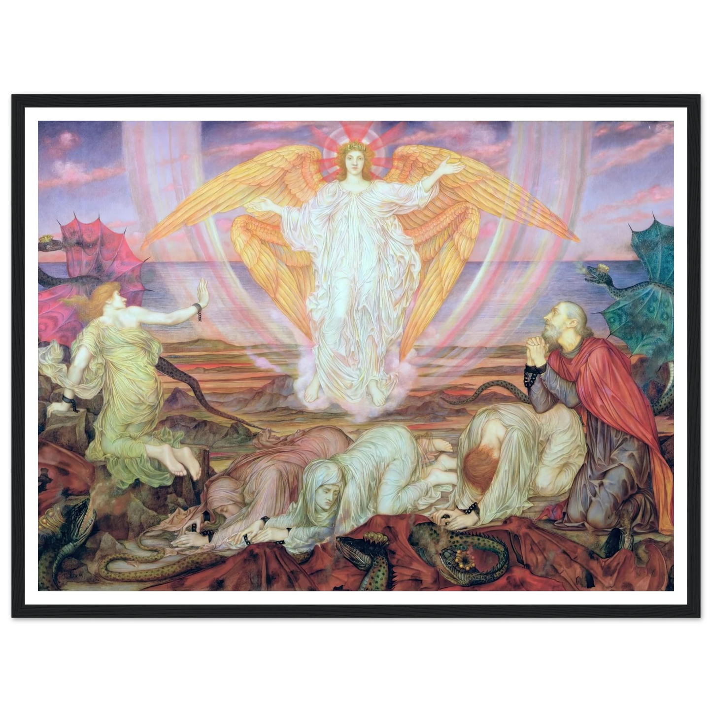 Death of the Dragon (circa 1914) Art Print | Evelyn de Morgan-Quipham Collections