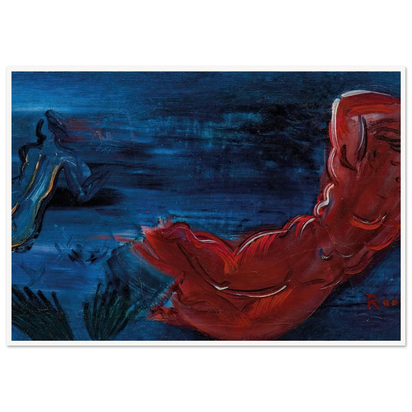 Naïade rouge (1926-30) Art Print | Raoul Dufy-Quipham Collections