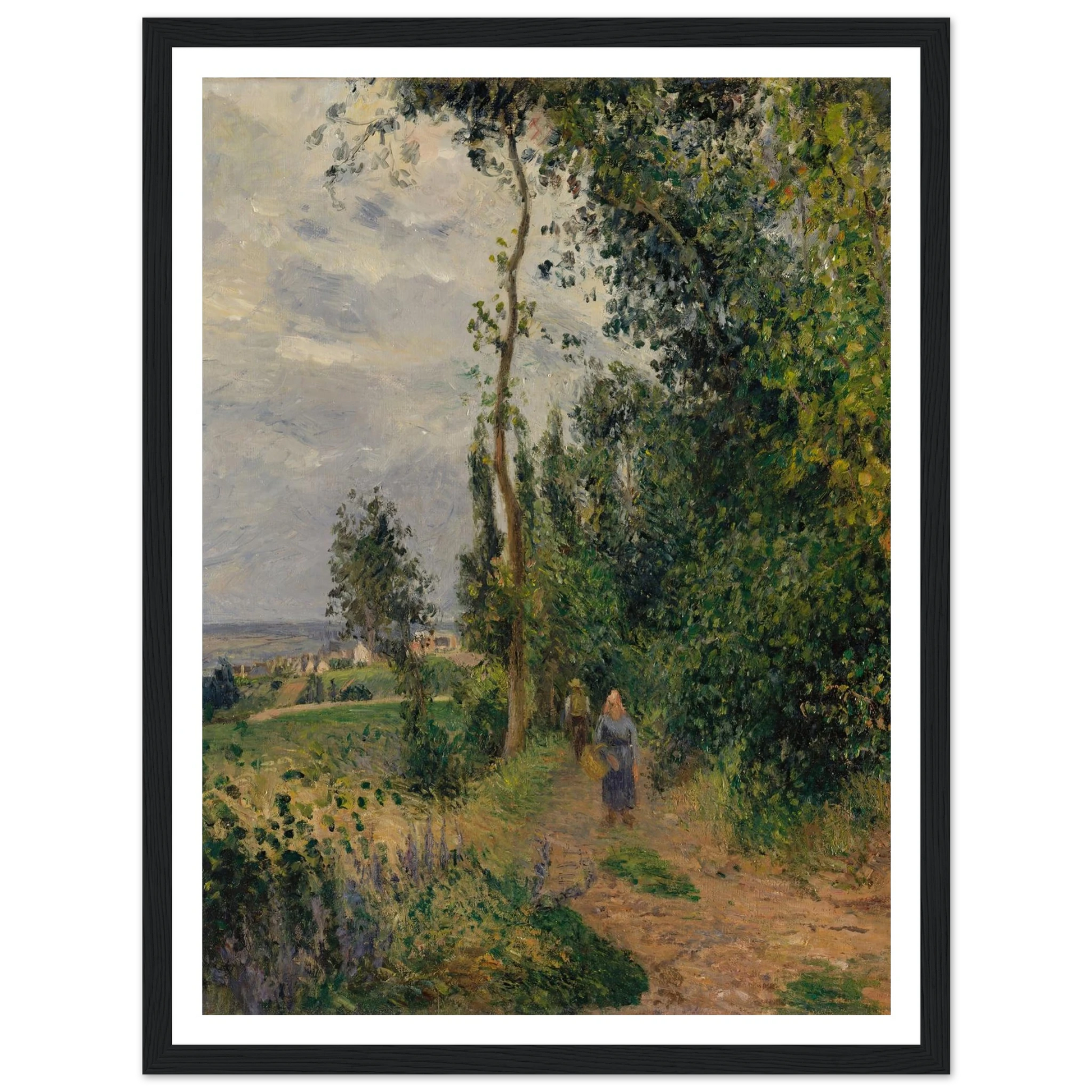 Côte des Grouettes, near Pontoise (1878) Art Print | Camille Pissarro-Quipham Collections