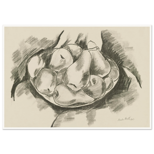 Dish of Apples and Pears (1923) Art Print | Marsden Hartley-Quipham Collections