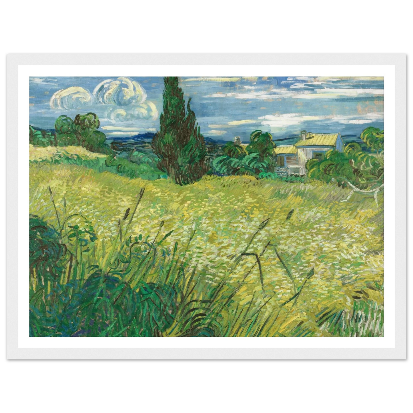 Green Field (1889) Art Print | Vincent van Gogh-Quipham Collections