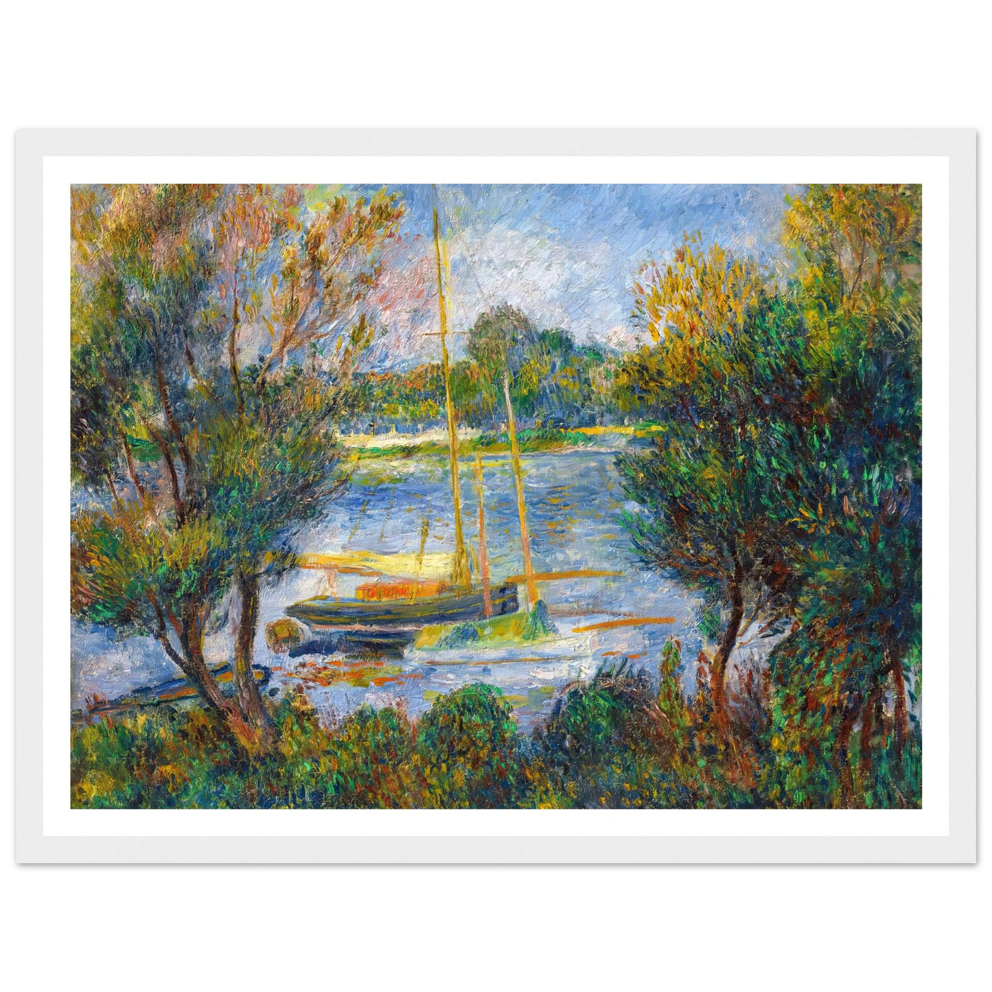 La Seine à Argenteuil (1888) Art Print | Pierre Auguste Renoir-Quipham Collections